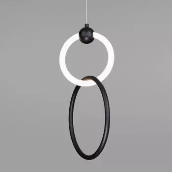 Подвесной светодиодный светильник кольцо Eurosvet 90166/2 черный Rim