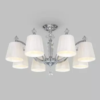 Потолочная классическая люстра 60122/8 хром Евросвет