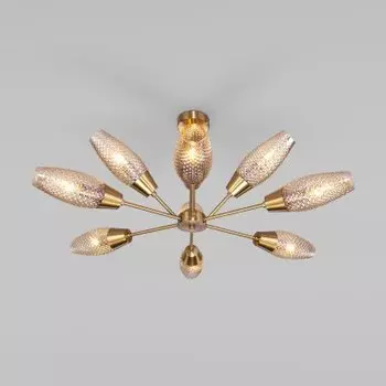 Потолочная люстра с плафонами 60140/9 золото Eurosvet Thalia