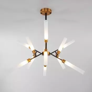 Потолочная люстра в стиле лофт Eurosvet 70120/12 черный Alvin