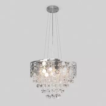 Потолочный светильник Eurosvet 10114/8 хром/прозрачный хрусталь Strotskis Lianna