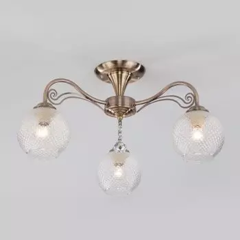 Потолочный светильник Евросвет 30139/3 античная бронза Kristin