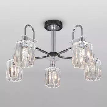 Потолочный светильник Eurosvet 70090/5 Tenia хром / графит