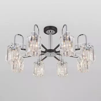 Люстра потолочная Eurosvet 70090/8 Tenia хром / графит