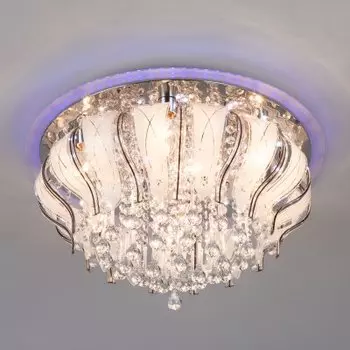 Потолочный светильник Eurosvet 80119/8 хром/синий+красный+фиолетовый