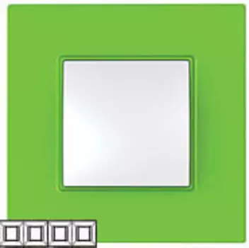 Рамка 4 поста киви Unica Quadro (Schneider Electric) MGU4.708.28