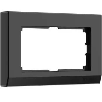 Рамка для двойной розетки (черный) W0081808 Werkel