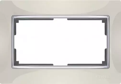 Рамка для двойной розетки (слоновая кость) WL03-Frame-01-DBL-ivory Werkel