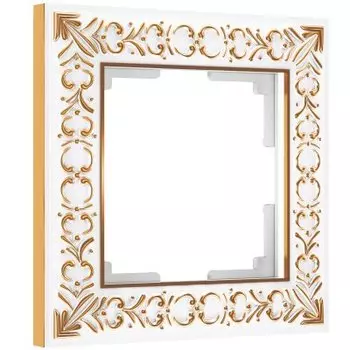 Рамка на 1 пост (белое золото) W0011523 Werkel