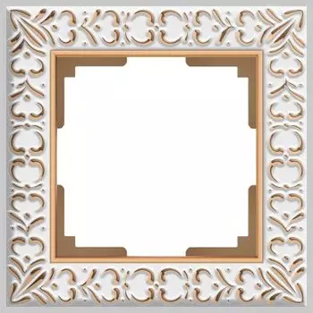 Рамка на 1 пост (белое золото) WL07-Frame-01 Werkel