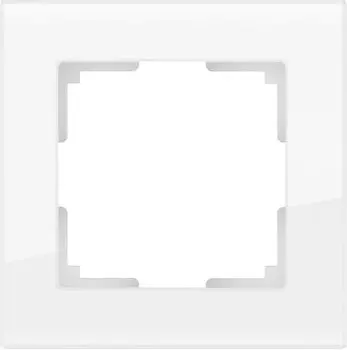 Рамка на 1 пост (белый, стекло) WL01-Frame-01 Werkel