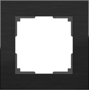 Рамка на 1 пост (черный алюминий) WL11-Frame-01 Werkel