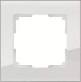 Рамка на 1 пост (дымчатый, стекло) WL01-Frame-01 Werkel
