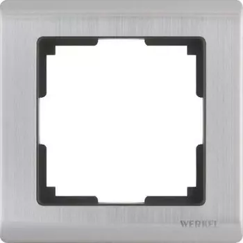 Рамка на 1 пост (глянцевый никель) WL02-Frame-01 Werkel