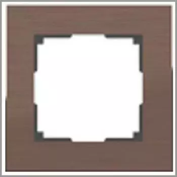 Рамка на 1 пост (коричневый алюминий) WL11-Frame-01 Werkel