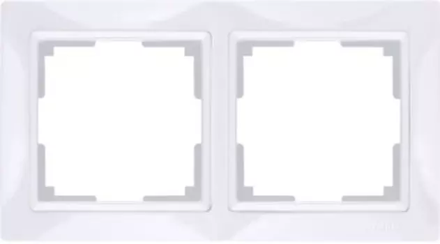 Рамка на 2 поста (белый, basic) WL03-Frame-02 Werkel
