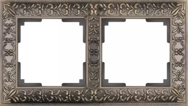 Рамка на 2 поста (бронза) WL07-Frame-02 Werkel