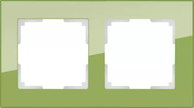Рамка на 2 поста (фисташковый) WL01-Frame-02 Werkel