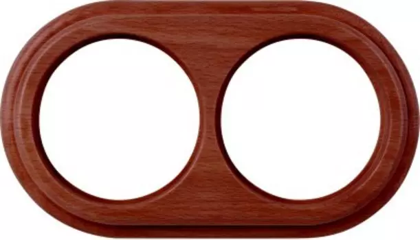 Рамка на 2 поста (итальянский орех) WL15-frame-02 Werkel