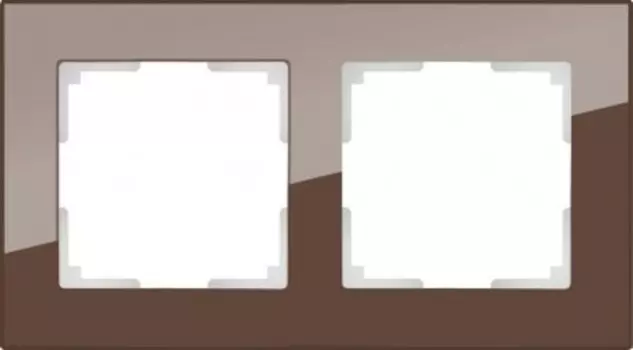 Рамка на 2 поста (мокко) WL01-Frame-02 Werkel