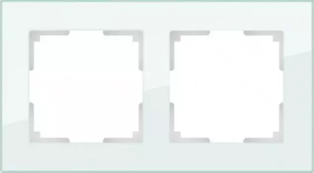 Рамка на 2 поста (натуральное стекло) WL01-Frame-02 Werkel
