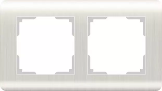 Рамка на 2 поста (перламутровый) WL12-Frame-02 Werkel