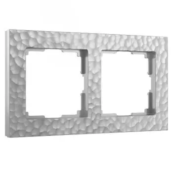 Рамка на 2 поста (серебряный) W0022406 Werkel