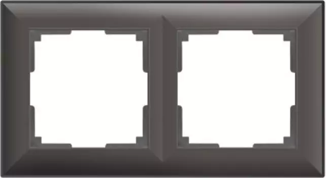 Рамка на 2 поста (серо-коричневый) WL14-Frame-02 Werkel
