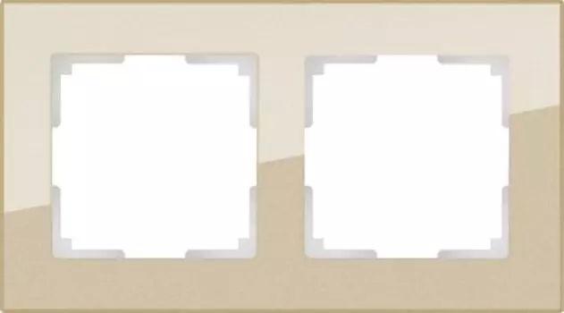 Рамка на 2 поста (шампань) WL01-Frame-02 Werkel