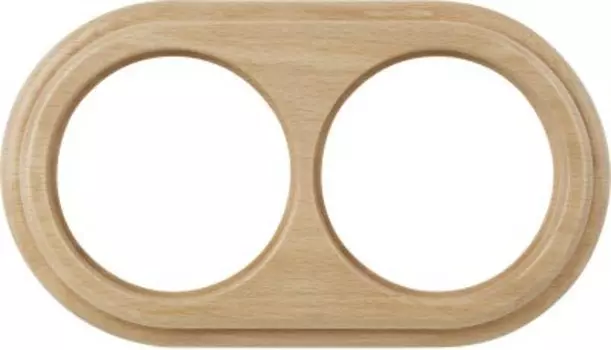 Рамка на 2 поста (светлый бук) WL15-frame-02 Werkel