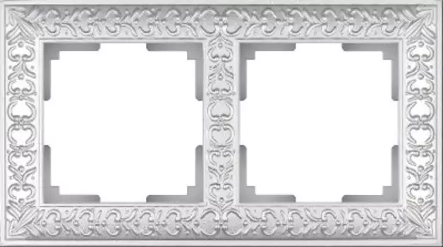 Рамка на 2 поста (жемчужный) WL07-Frame-02 Werkel