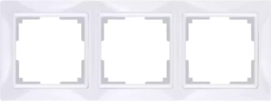 Рамка на 3 поста (белый, basic) WL03-Frame-03 Werkel