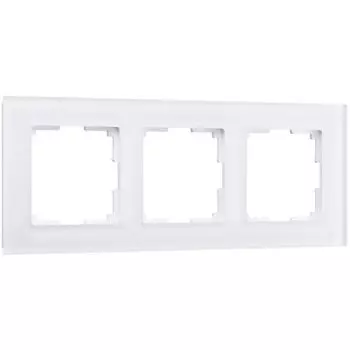 Рамка на 3 поста (белый матовый) W0031105 Werkel