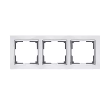 Рамка на 3 поста (белый) WL03-Frame-03-white Werkel