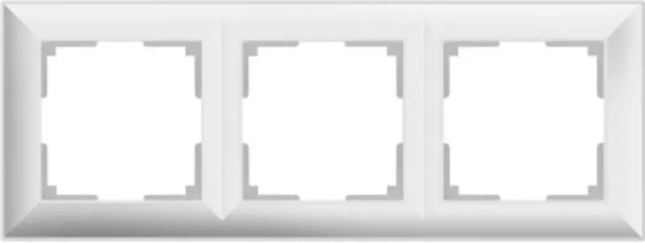 Рамка на 3 поста (белый) WL14-Frame-03 Werkel