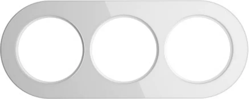 Рамка на 3 поста (Белый) WL21-frame-03 Werkel