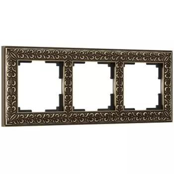 Рамка на 3 поста (бронза) Werkel W0031512