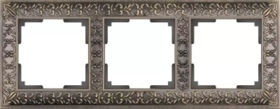 Рамка на 3 поста (бронза) WL07-Frame-03 Werkel