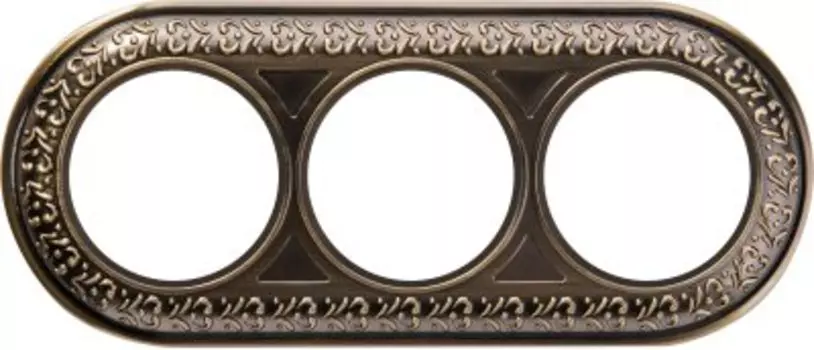 Рамка на 3 поста (бронза) WL70-frame-03 Werkel
