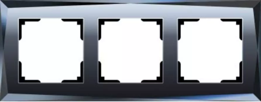 Рамка на 3 поста (черный) W0031208 Werkel