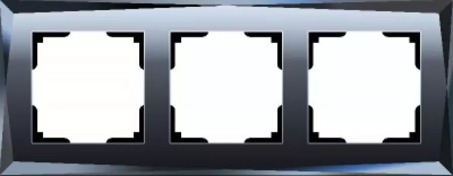 Рамка на 3 поста (черный) WL08-Frame-03 Werkel