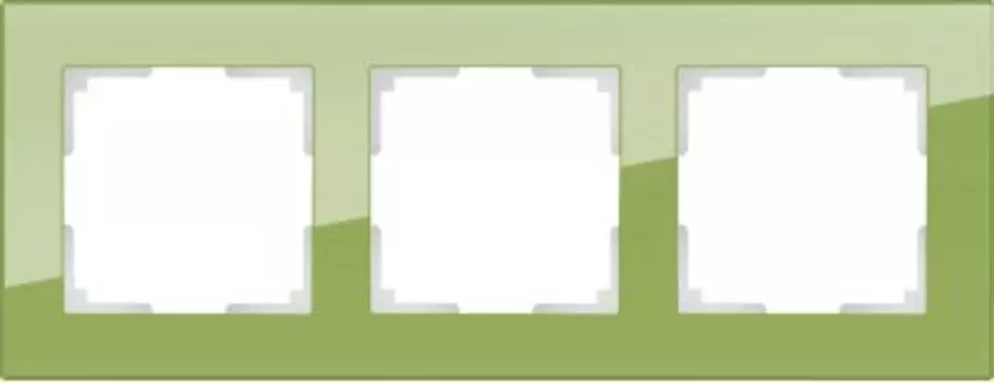 Рамка на 3 поста (фисташковый) WL01-Frame-03 Werkel