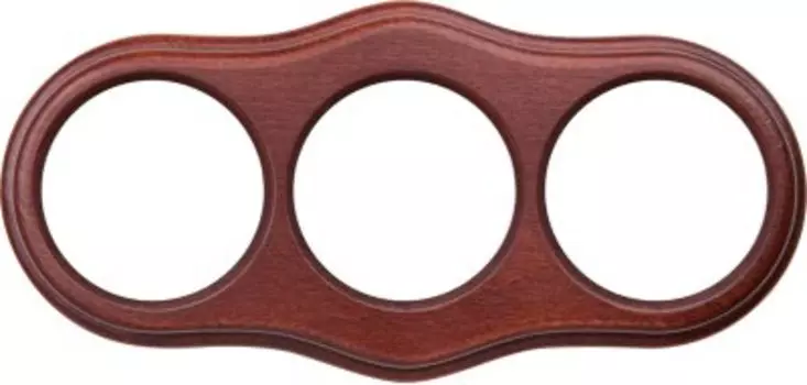 Рамка на 3 поста (итальянский орех) WL20-frame-03 Werkel