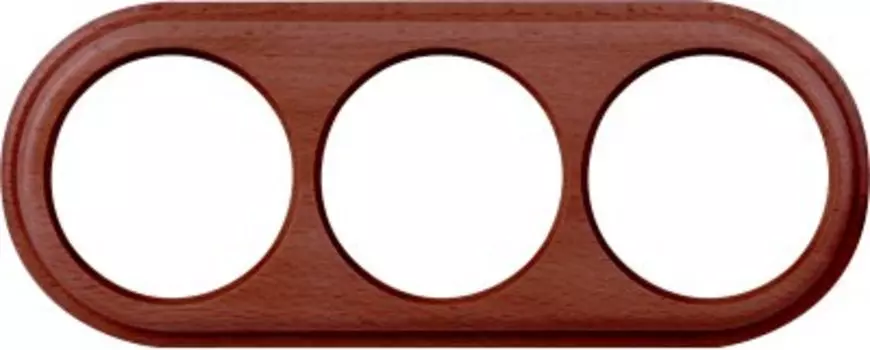 Рамка на 3 поста (итальянский орех) WL15-frame-03 Werkel