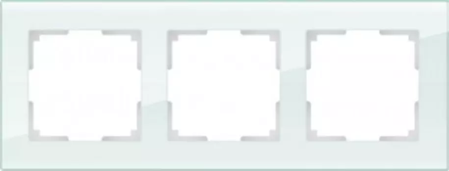 Рамка на 3 поста (натуральное стекло) WL01-Frame-03 Werkel