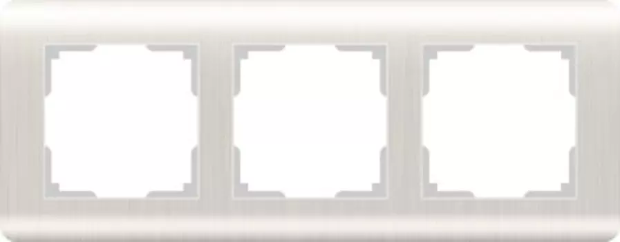 Рамка на 3 поста (перламутровый) WL12-Frame-03 Werkel