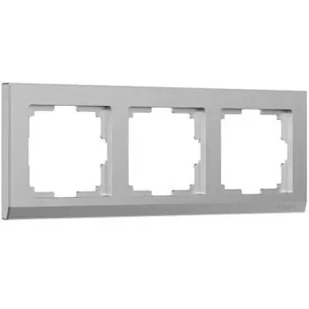 Рамка на 3 поста (серебряный) W0031806 Werkel