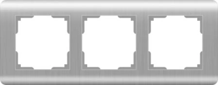 Рамка на 3 поста (серебряный) WL12-Frame-03 Werkel