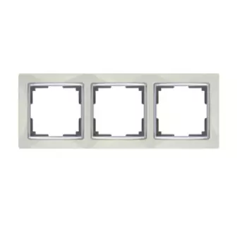 Рамка на 3 поста (слоновая кость) WL03-Frame-03-ivory Werkel