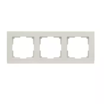 Рамка на 3 поста (слоновая кость) WL04-Frame-03-ivory Werkel